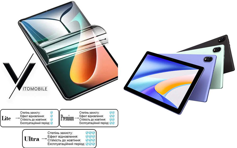 Полиуретановая пленка HyperClear Guard для Doogee Tab U10 Ultra Киев - изображение 1