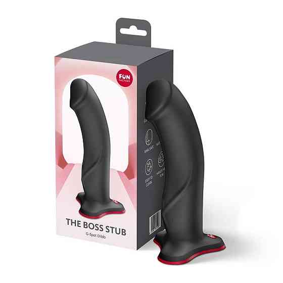 Фаллоимитатор Fun Factory THE BOSS STUB Black, реалистичная текстура, длина 17,9 см, диаметр 4,1 см Sex Aura Киев