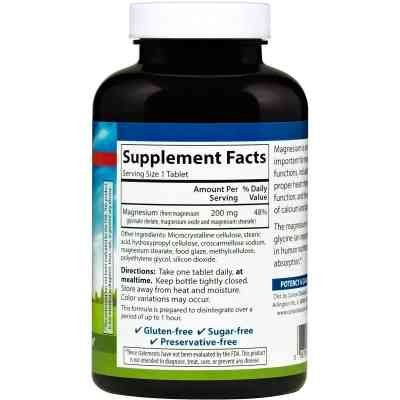 Минералы Carlson Магний Хелат, Chelated Magnesium, 180 таблеток (CL5612) Винница