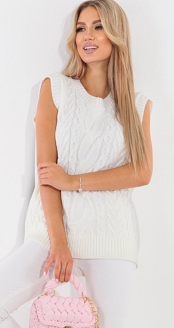 В'язана жилетка (48-52) Київ - фото 1