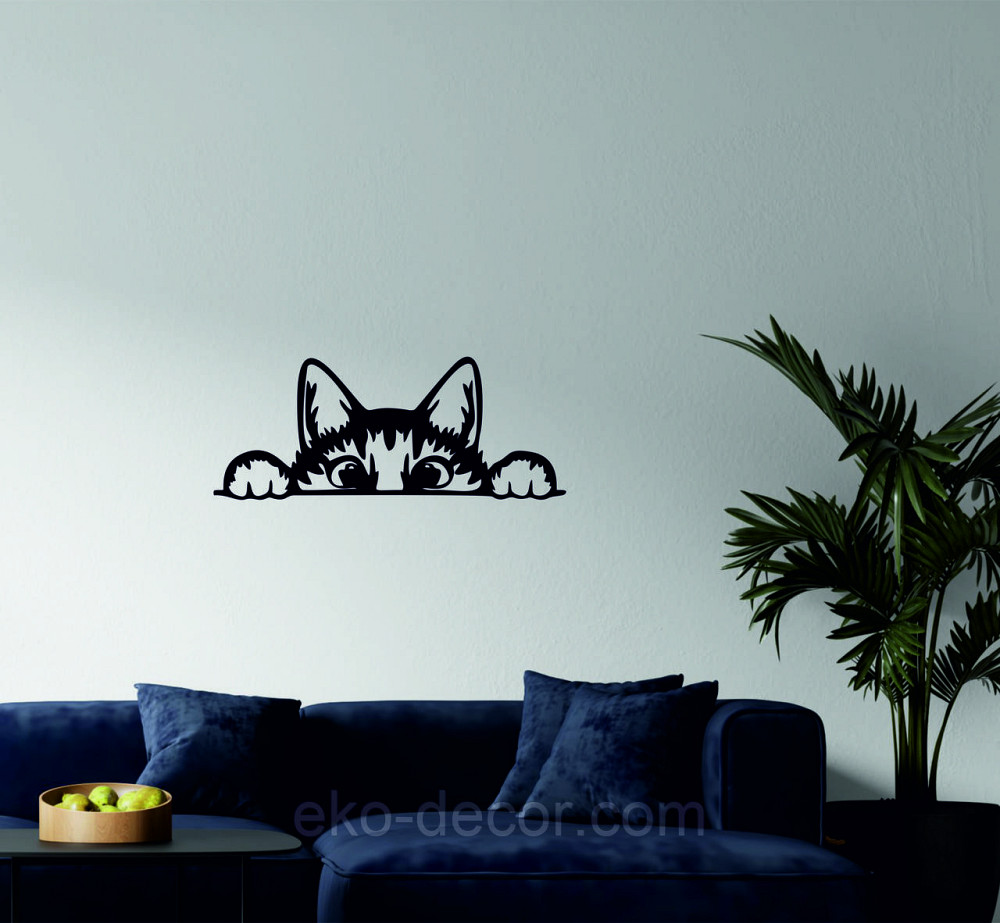 Декоративне настінне 3D Панно «Кіт» Декор на стіну з об'ємом (ціна за 1 шт) Київ - фото 5