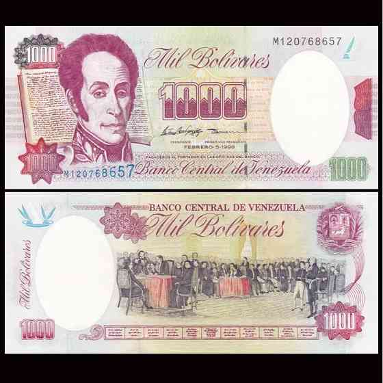 Венесуела / Венесуэла / Venezuela 1000 bolivares 1998 Pick 76c UNC Полтава