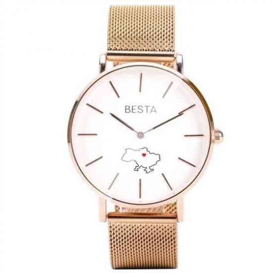 Часы наручные классические Besta Love UA Rosegold Винница
