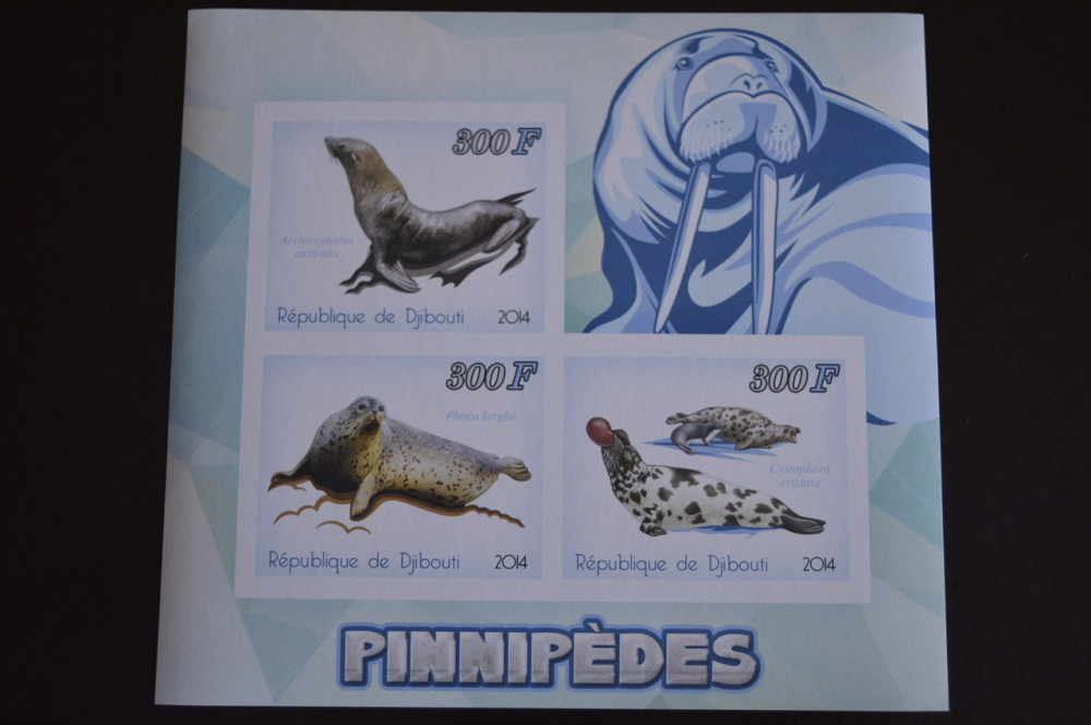 Джибуті. Фауна. Марки. Блок. 2014 рік (Р) Полтава - фото 1