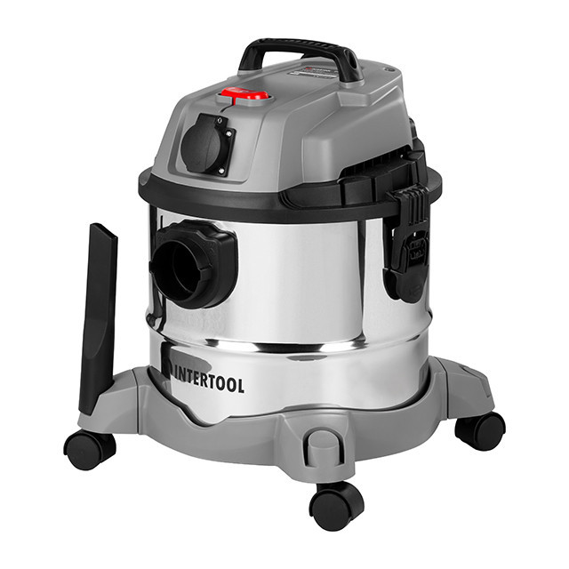 Пилосос INTERTOOL DT-1025, 1,4 кВт, >17 кПа, бак 20 л , розетка, HEPA фільтр, шланг 3 м - з металевим корпусом Львів - фото 5