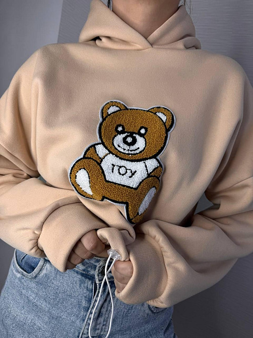 Жіноча стильна повсякденна худі з малюнком якісна трьохнитка на флісі Одеса - фото 7