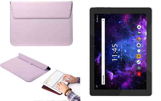 Чехол-конверт VitoCase для Assistant AP-108 Cetus, с функцией подставки для планшета Фиолетовый Киев
