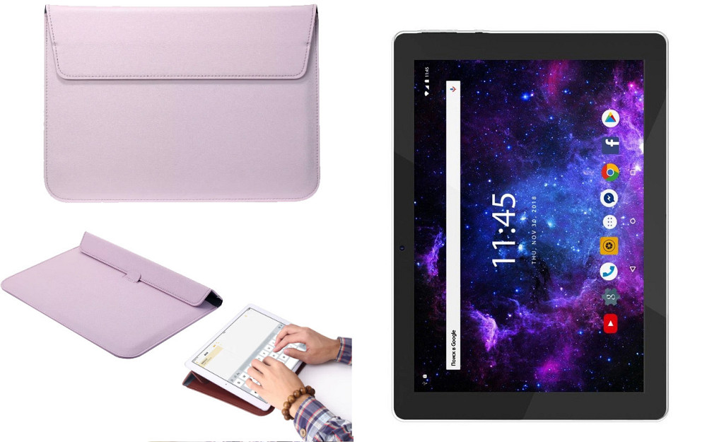 Чехол-конверт VitoCase для Assistant AP-108 Cetus, с функцией подставки для планшета Фиолетовый Киев - изображение 1
