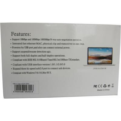 Концентратор Dynamode USB 3.0 Type-A - RJ45 Gigabit Lan, 3*USB 3.0 (USB3.0-Type-A-RJ45-HUB3) Вінниця - фото 5