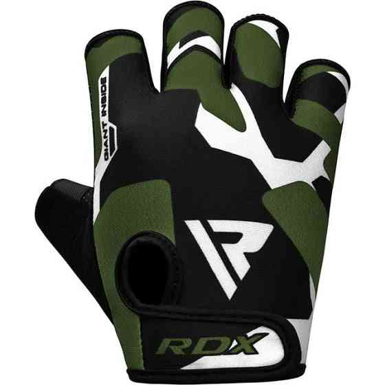 Рукавички для фітнесу RDX F6 Sumblimation Black/Green M Каменское