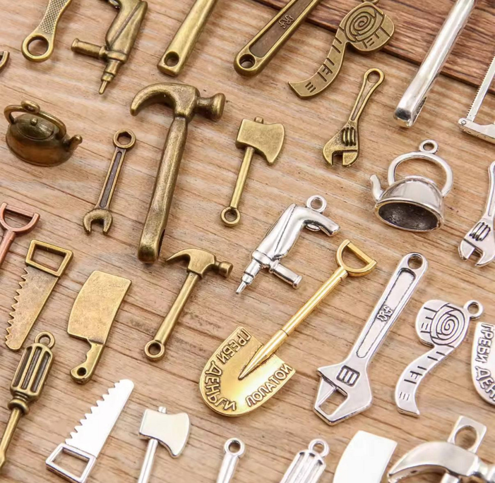 Набор металлических подвесок инструменты 10 шт – случайный микс Киев - изображение 4