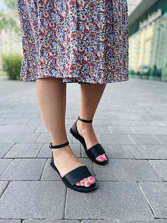 Tamei Босоніжки жіночі Tamei 0571-12 чорні (літо, шкіра натуральна) (5258) Коломия