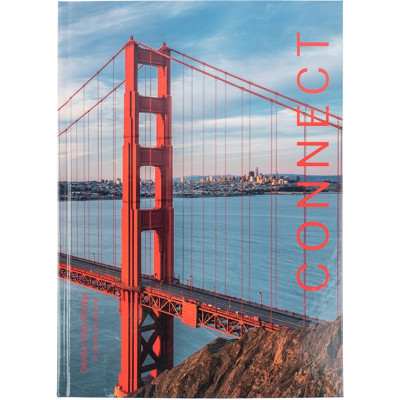 Книга записная Axent Connect А4 в твердом переплете 96 листа клетка (8422-565-A) Винница - изображение 1