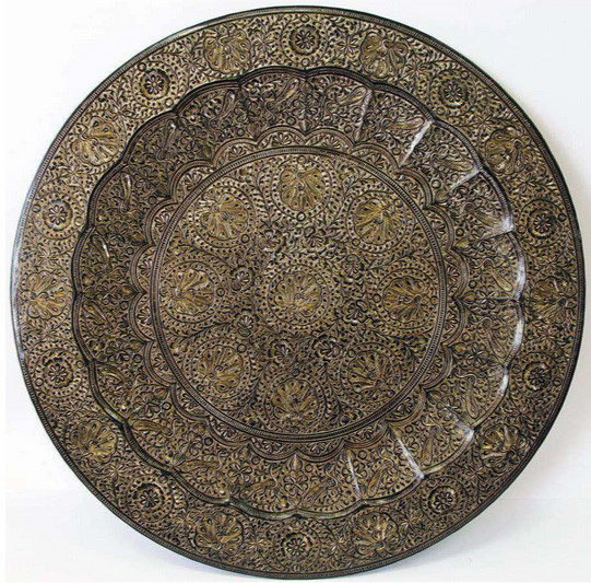 Тарелка настенная большая бронза Индия Киев - изображение 1