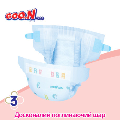 Подгузники GOO.N Plus для новорожденных до 5 кг NB размер 76 шт (21000626) Винница - изображение 11