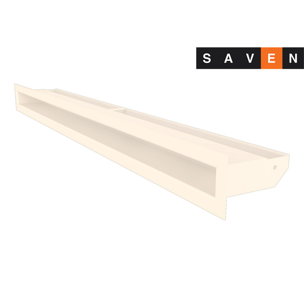 Вентиляційна решітка для каміна SAVEN Loft 60х800 кремова Львів - фото 1