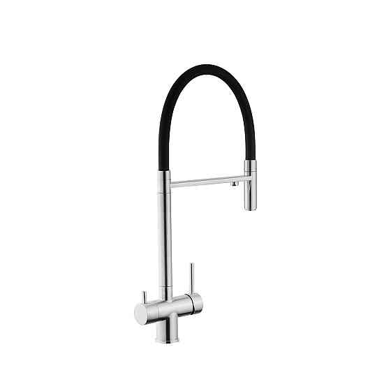 Змішувач для кухні з підключенням до фільтра Kroner KRP Edelstahl Klassisch - ESG03815BLK Київ