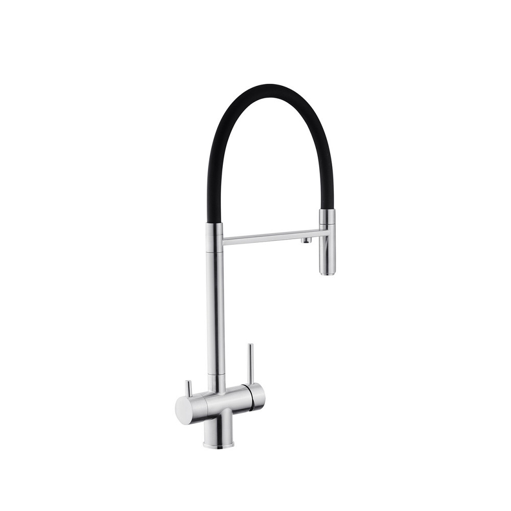 Змішувач для кухні з підключенням до фільтра Kroner KRP Edelstahl Klassisch - ESG03815BLK Київ - фото 3