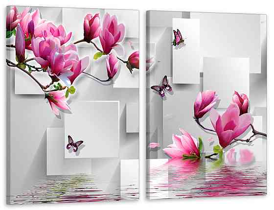 Модульная картина в гостиную / спальню  Магнолія  TLV-2_028 Київ