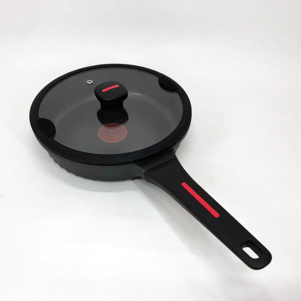 Сковорода гриль удобная Magio MG-1170 24см, Качественная сковорода для дома, Сковородки без масла NG-54 Львов - изображение 14