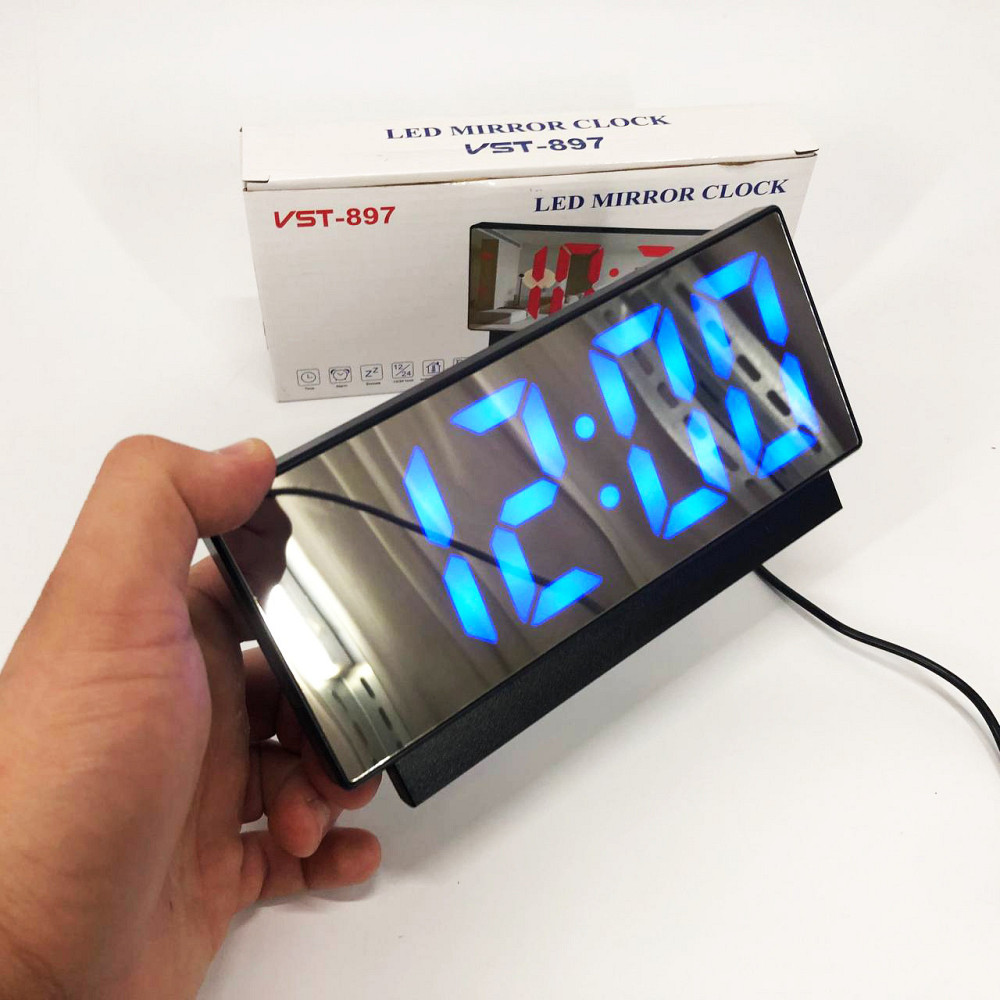 Светодиодные настольные дорожные электронные часы VST-897-5, Clock AX-861 электронные настольные Киев - изображение 9