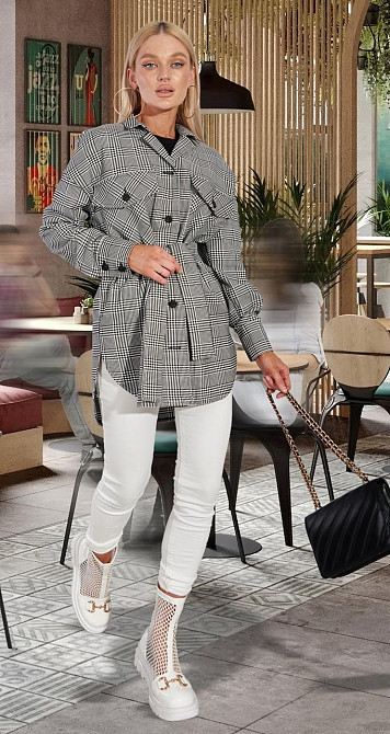 Сорочка в карту (46) Київ - фото 1