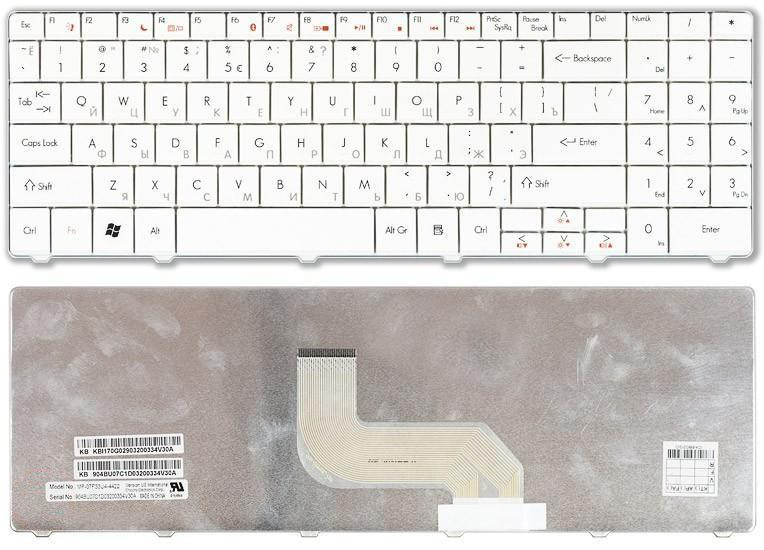 Клавиатура для ноутбука Acer Gateway (NV52) White, RU Вінниця - фото 1