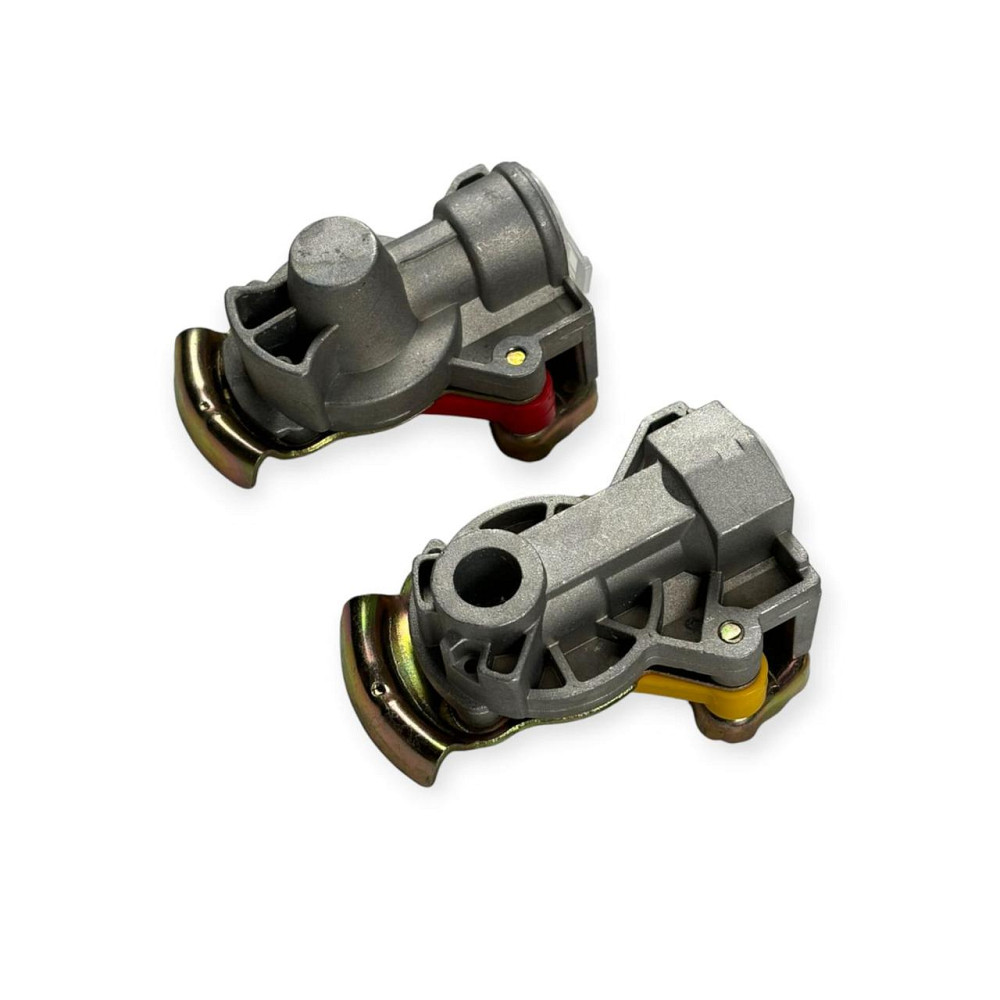 Разъем 16 x1.5 в сборе, с обратным клапаном (к-кт 2 шт) (красный и желтый) пневматический Мукачево - изображение 4