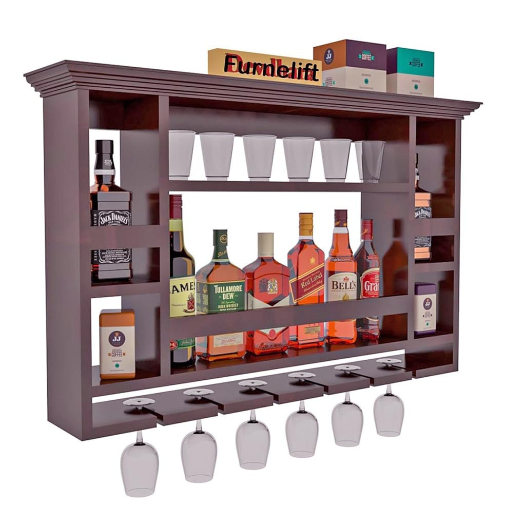 Настенная винная полка 