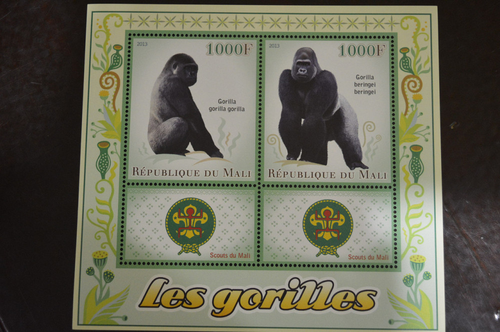 Мали. Марки. Фауна. Блок. 2013 год (В-3) Полтава - изображение 1