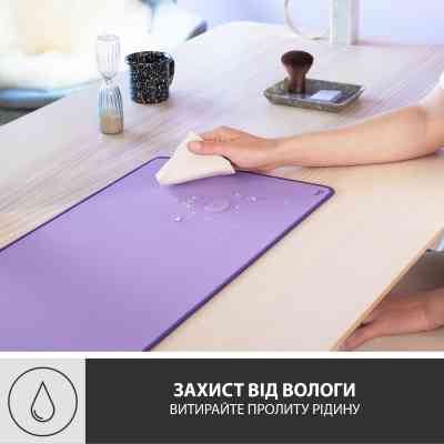 Коврик для мышки Logitech Desk Mat Studio Series Lavender (956-000054) Винница