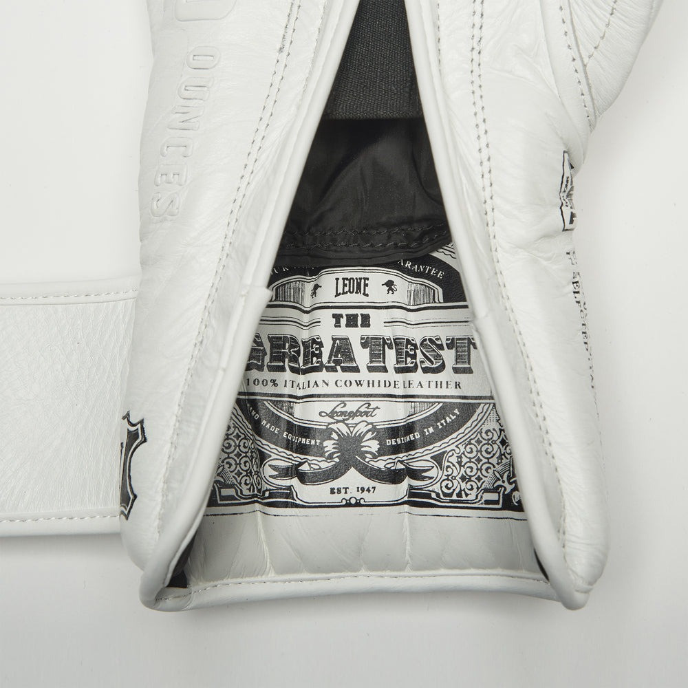 Боксерские перчатки Leone GN111 THE GREATEST White 16 унций Киев - изображение 9