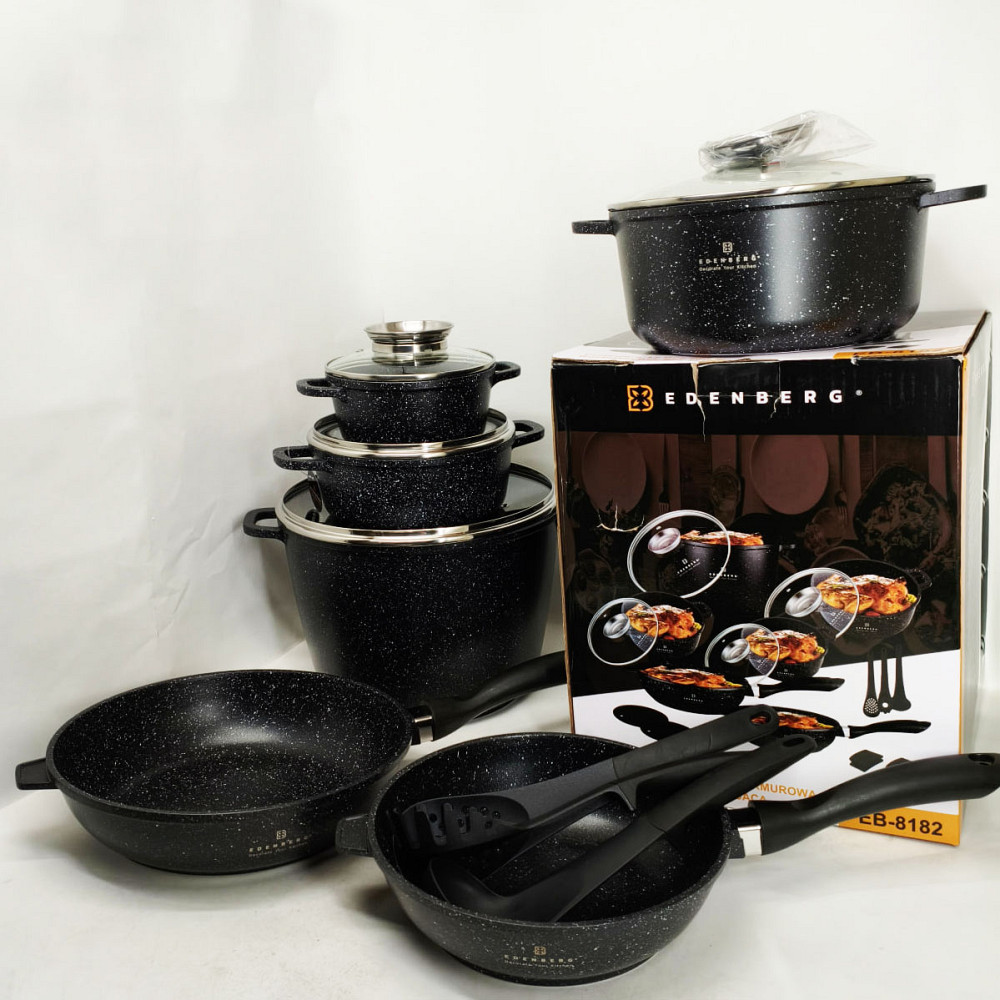 Набір каструль для плит, Збірний набір каструль Гарний з антипригарним покриттям LH-47 Львів - фото 7