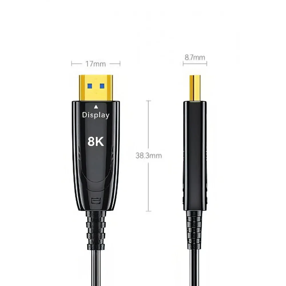 Кабель оптичний HDMI 2.1 30m Dtech DT-HOF8030 (74-00104) Київ - фото 8