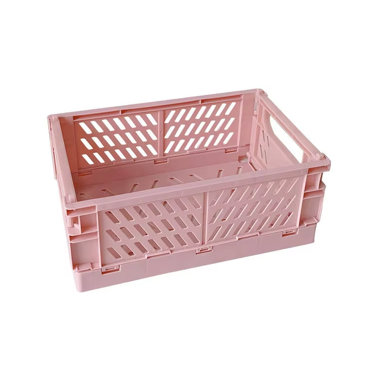 Контейнер для хранения мелочей, 25.5×15×9.7см, пластиковая корзина с ручками, розовый Каменец-Подольский - изображение 5