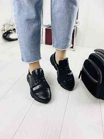 VLADEKS Кросівки жіночі VLADEKS 1074 чорні (весна-осінь, шкіра натуральна) (3180) лише 38р. Коломия