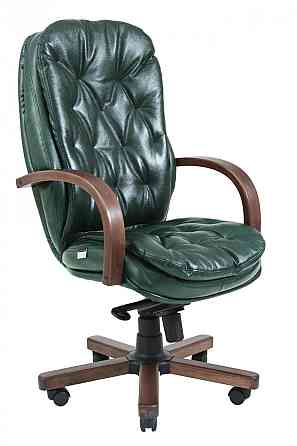 Офисное Кресло Руководителя Richman Venice Madras Green India Wood M1 Tilt Зеленый Днепр