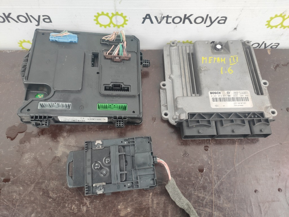 Блок керування двигуном комплект Renault Megane III 1.6 dci 2009-2016 (237102460R) Ковель - фото 1