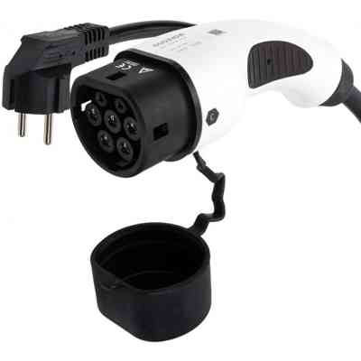 Зарядний пристрій для електромобіля Duosida Type 2 - Schuko (220V), 16A, 3.6кВт, 1-фазное, 5м (EV200276) Вінниця