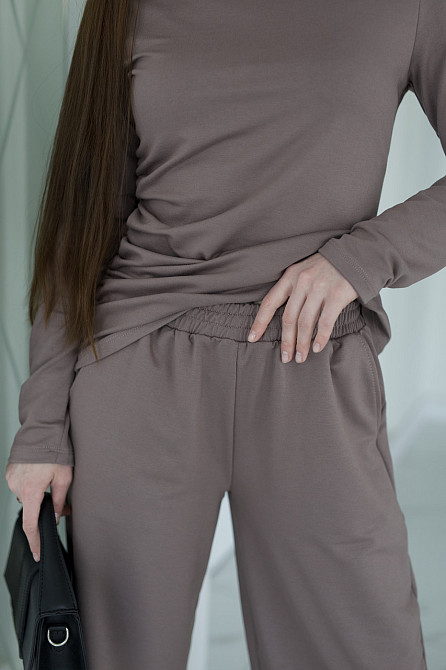 Жіночий базовий костюм з широкими штанами "Profit" | Батал Київ - фото 10
