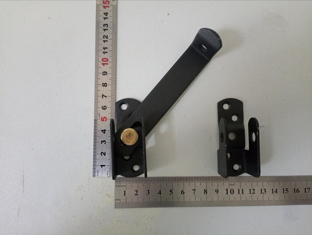 Клямка дверна покрита чорною порошковою фарбою "P-o" Київ - фото 2