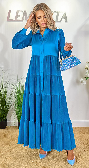 Шелковое платье плиссе (50) Киев - изображение 4