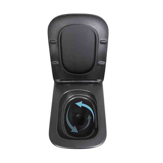 Унітаз підвісний Qtap Tern New Ultra Quiet із сидінням із сидінням Soft-Close MATT BLACK QT17332303ASMB Київ