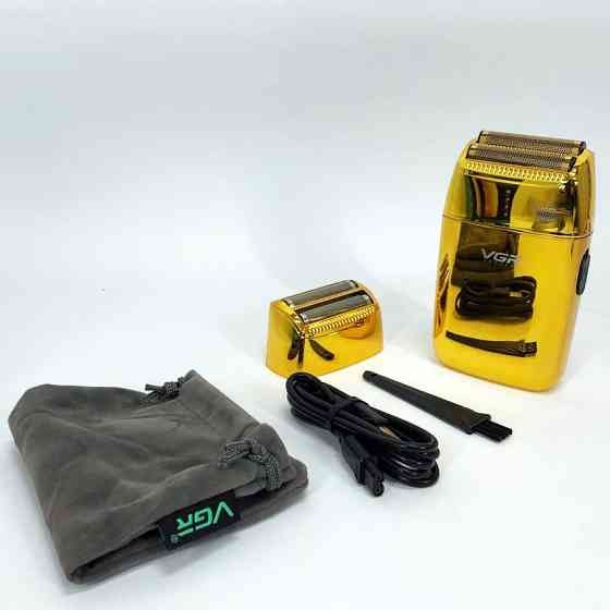 Електронна бритва для бороди VGR, Універсальний акумуляторний тример для бороди, Електробритва шейвер EQ-20 Львів