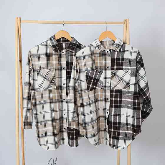 Трендові теплі сорочки в карту жіноча та чоловіча 48-54, 54 Кам'янець-Подільський