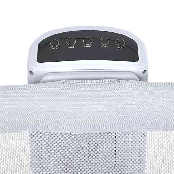 Детская кроватка-люлька 3 в 1 Mastela 3328 приставная, музыка, таймер, москитная сетка, белый Винница