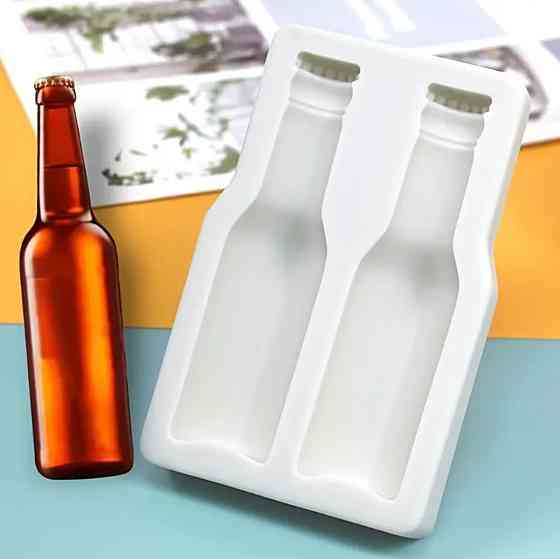 Молд силиконовый Бутылка 115 на 74 мм белый Киев