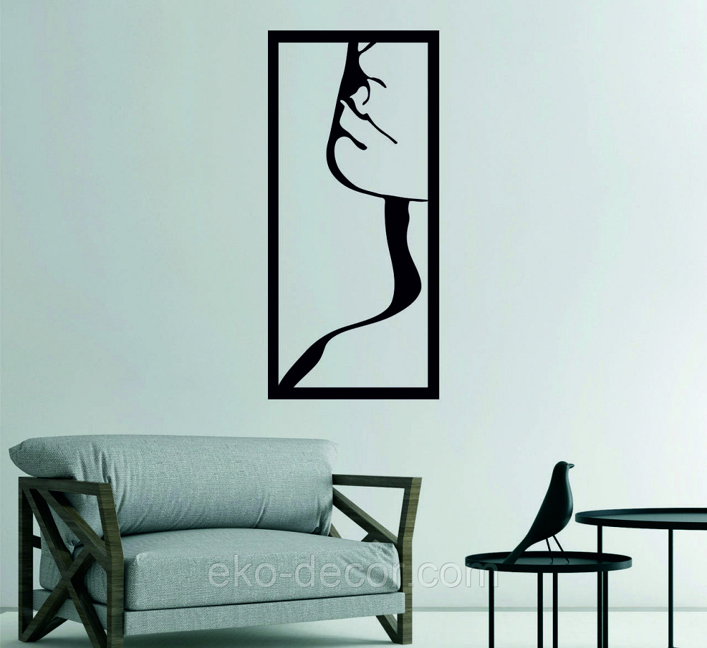 Декоративное настенное Панно «Силуэт женщины», Декор на стену Киев - изображение 4