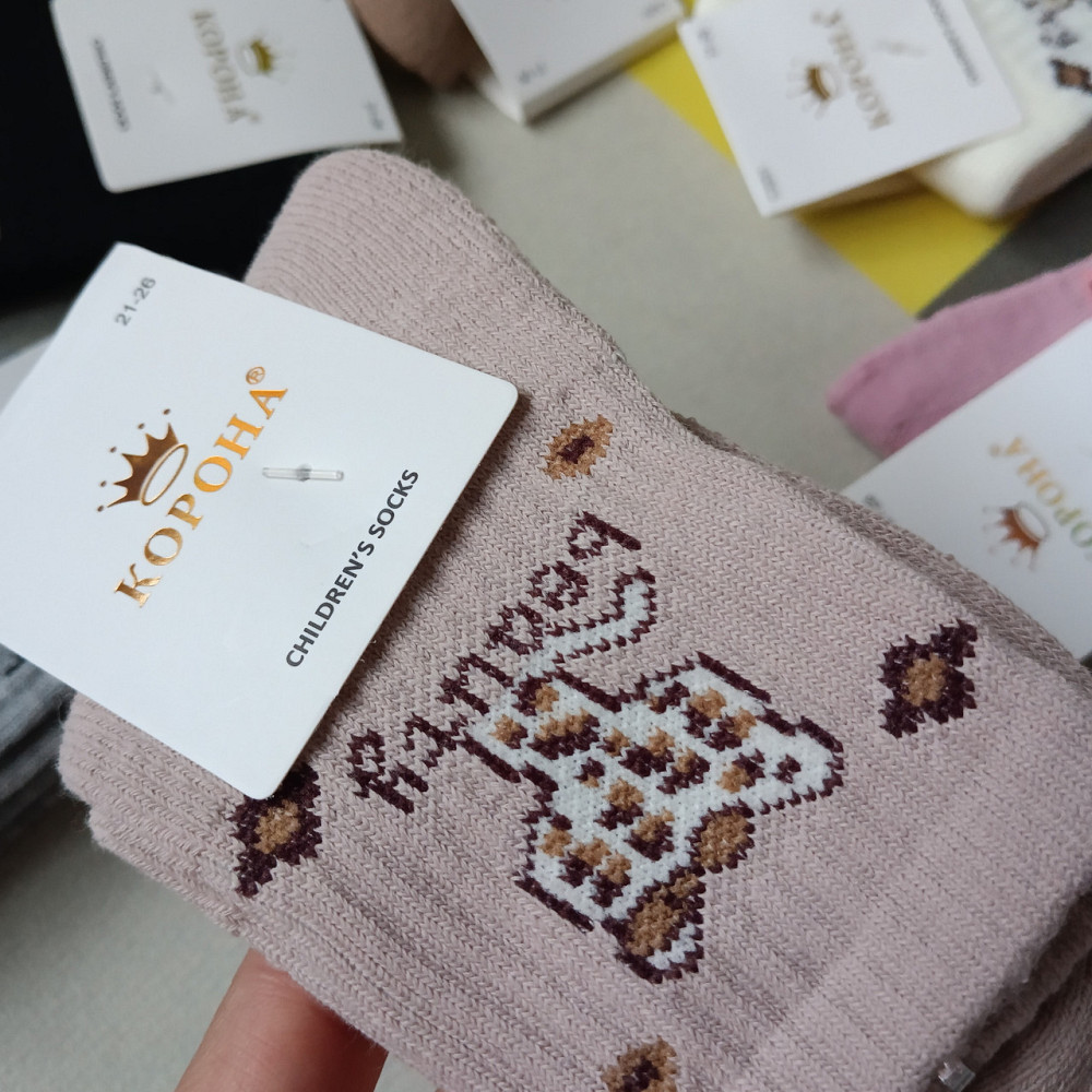 Носки теплые для девочек на 2-3 годика. Киев - изображение 6