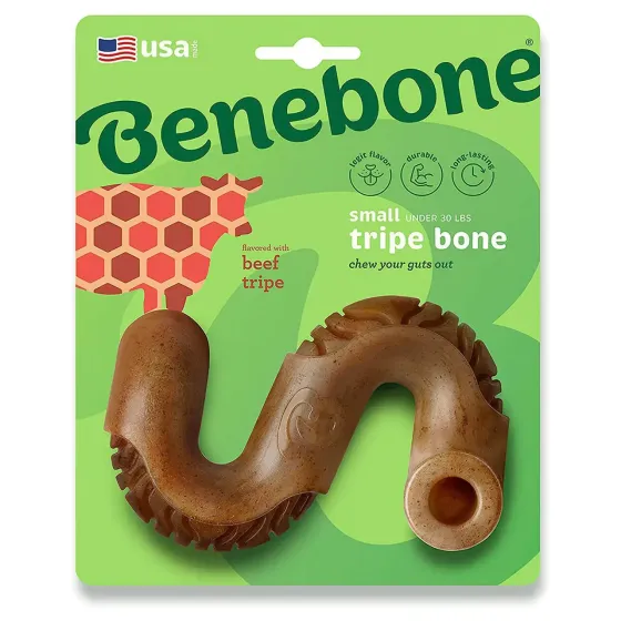 Жувальна іграшка для собак Бенебон Benebone Tripe Bone Beef зі смаком яловичого рубця для собак до 40 кг (розмір L) Вінниця